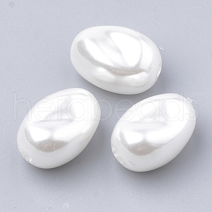Eco-Friendly Plastic Imitation Pearl Beads MACR-T013-07-1