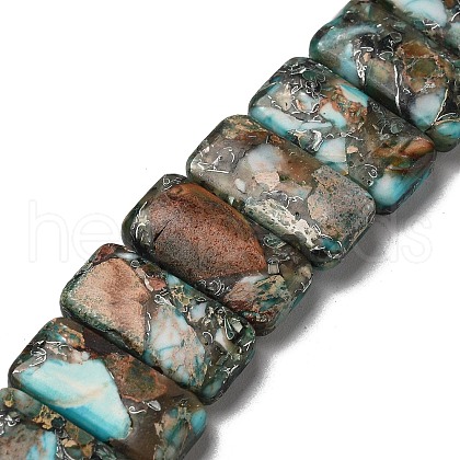 Synthetic Imperial Jasper Beads Strands G-Q050-A01-04-1