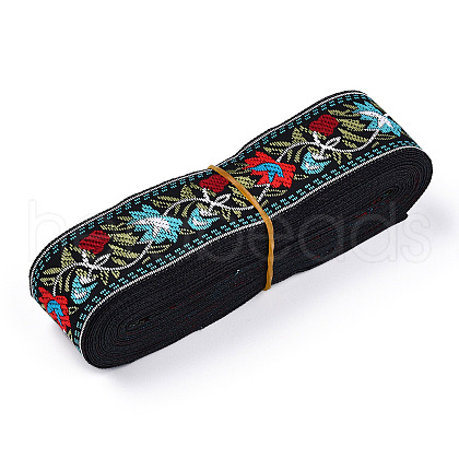 5M Ethnic Style Polycotton Embroidery Ribbon PW-WG33130-15-1