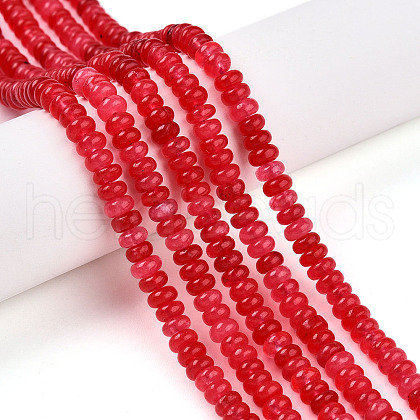 Dyed Natural White Jade Beads Strands G-T139-57A-09-1