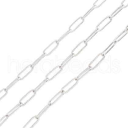 Tarnish Resistant 304 Stainless Steel Paperclip Chains CHS-O011-02P-1