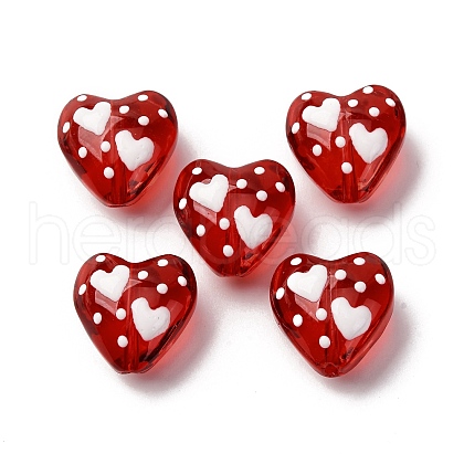 Glass Enamel Beads GLAA-Q125-01A-1