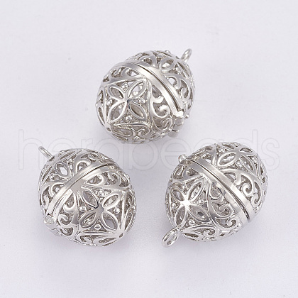 Brass Cage Pendants KK-P115-20P-A-1