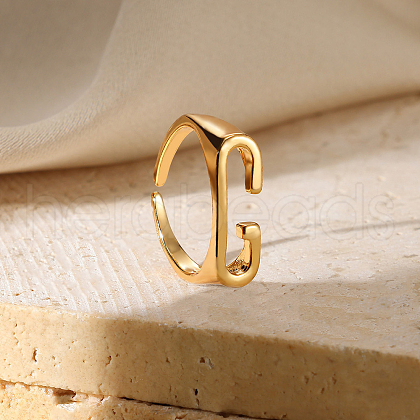 Alloy Adjustable Open Cuff Rings FS-WG3F88F-13-1