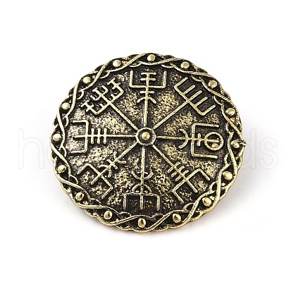 Tibetan Style Alloy Brooches JEWB-O016-02AB-1