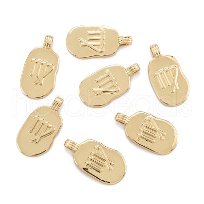 Brass Pendants KK-O140-20G-01-1