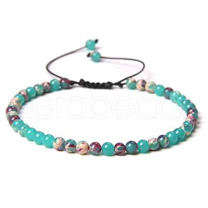 Adjustable Women's Shoushan Stone Beaded Bracelet CN3407-19-1