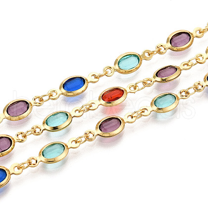 Brass Oval Link Chains CHC-N023-04E-G-1