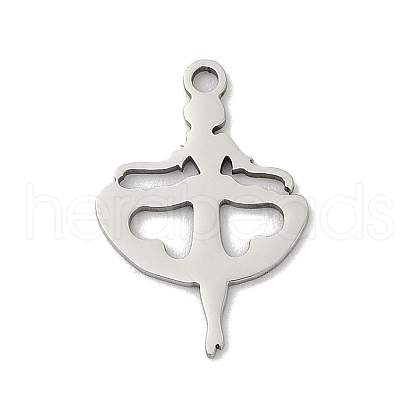 201 Stainless Steel Pendants STAS-F316-10P-1