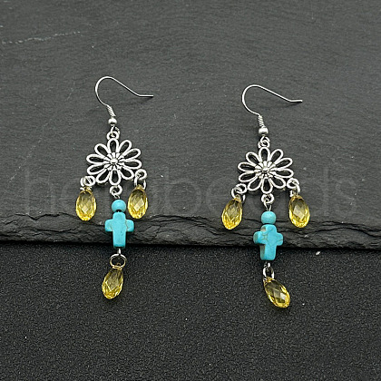 Ethnic Style Alloy Tassel Dangle Earrings WV5969-6-1