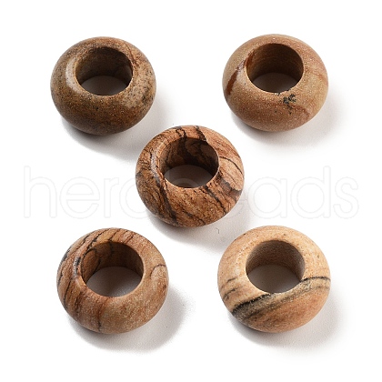 Natural Picture Jasper Beads G-C134-02C-1