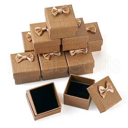 Square Cardboard Paper Ring Gift Storage Boxes CON-TAC0001-17E-1