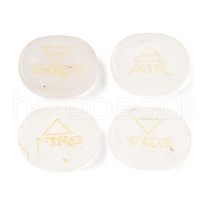 4Pcs 4 Styles Natural Quartz Crystal Display Decorations G-F786-02D-08-1