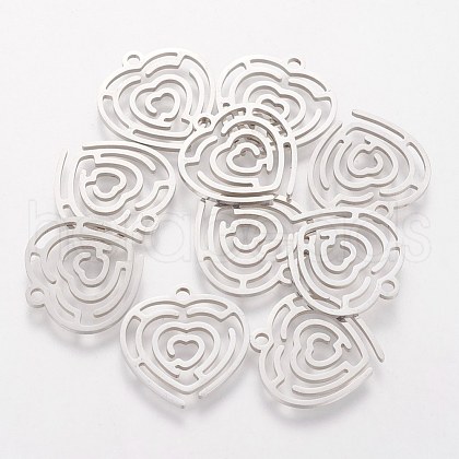 Non-Tarnish 201 Stainless Steel Pendants STAS-S105-T470-1