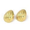 PVD Vacuum Plating 201 Stainless Steel Teardop Stud Earrings for Women EJEW-F345-06G-1