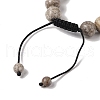 10mm Round Natural Maifanite Braided Bead Bracelets BJEW-C067-01C-06-4