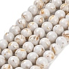 Assembled Synthetic Stone and Trochus Shell Beads Strands X-G-B128-08C-01-1