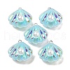 Resin Imitation Pearl Iridescent Pendants RESI-I062-01E-1