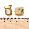 304 Stainless Steel Cubic Zirconia Stud Earring Findings STAS-B087-07C-G-3