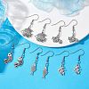 Fish Alloy Dangle Earrings EJEW-JE05535-4