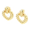 Rack Plating Brass Dangle Stud Earrings EJEW-M223-14G-1