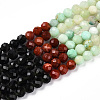 Natural Mixed Gemstone Beads Strands G-D080-A01-02-08-4