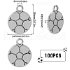 SUNNYCLUE 100PCS Tibetan Style Alloy Pendants TIBEP-SC0002-82-2