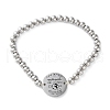 Mother's Day Flat Round with French Link Bracelets BJEW-A036-08P-4