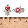 Platinum Plated Alloy Enamel Pendants ENAM-K069-35P-4