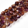 Dyed Natural White Jade Beads Strands G-T139-8mm-45G-2