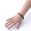 Natural Wood Beads Stretch Bracelets BJEW-JB05231-02-4