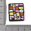 Rectangle Food Grade Eco-Friendly Silicone Focal Beads SIL-C006-01B-3