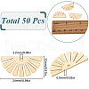 SUNNYCLUE 50Pcs Brass Pendants KK-SC0005-53-2