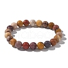Natural Mookaite Beaded Stretch Bracelets BJEW-Q692-52-8mm-5