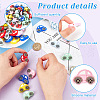 Olycraft 21Pcs 7 Colors Car Silicone Beads SIL-OC0001-12-4