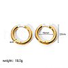 Simple and Elegant Stainless Steel Ring Hoop Earrings for Fashionistas YS1475-9-1