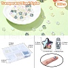 90Pcs 6 Styles Transparent Glass Beads GLAA-YW0003-63-3