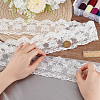 GOMAKERER 7.5 Yards Milk Fiber Embroidery Flower Lace Trim OCOR-GO0001-19-7
