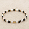 Rainbow Bohemian Style Glass Beads Stretch Bracelets RM1844-14-1