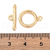 Rack Plating Eco-Friendly Brass Toggle Clasps KK-S403-16G-4