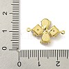 Brass Crystal Rhinestone Connector Charms KK-I715-21G-01-3
