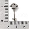 304 Stainless Steel Clear Cubic Zirconia Curved Barbell Belly Button Rings AJEW-D306-03P-02-4