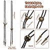 Gorgecraft 2Pcs 2 Styles Adjustable Vintage PU Leather Bolo Tie NJEW-GF0001-10AB-2