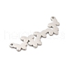 Non-Tarnish 304 Stainless Steel Connector Charms STAS-K245-01P-3