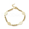304 Stainless Steel Link & Charm Bracelets for Women BJEW-Z133-04G-2