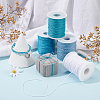   4 Rolls 4 Colors Waxed Cotton Thread Cords YC-PH0002-35A-3