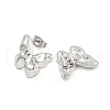 Non-Tarnish Butterfly 304 Stainless Steel Ear Studs EJEW-L290-031P-2
