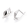 Brass Hoop Earring Findings KK-N267-32P-2