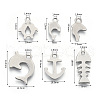 201 Stainless Steel Charms STAS-R118-08-2