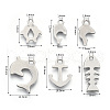 Non-Tarnish 201 Stainless Steel Charms STAS-R118-08-2